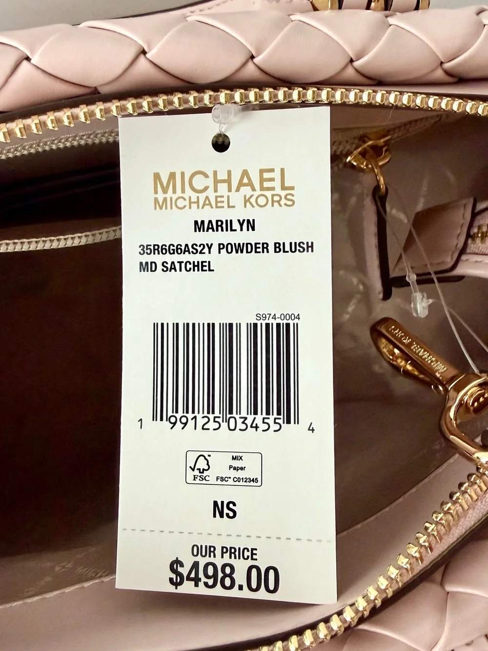 MICHAEL KORS OUTLET Marilyn Medium Woven Satchel